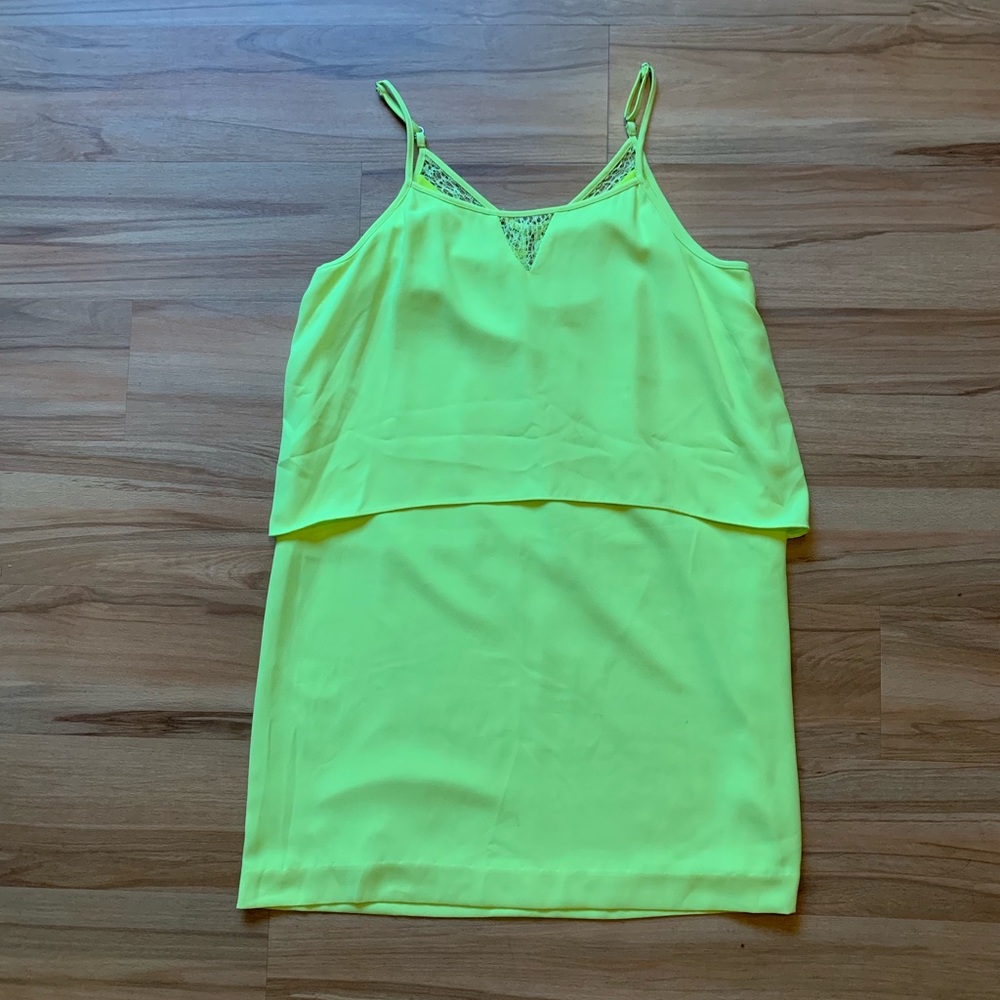 Neon yellow dress